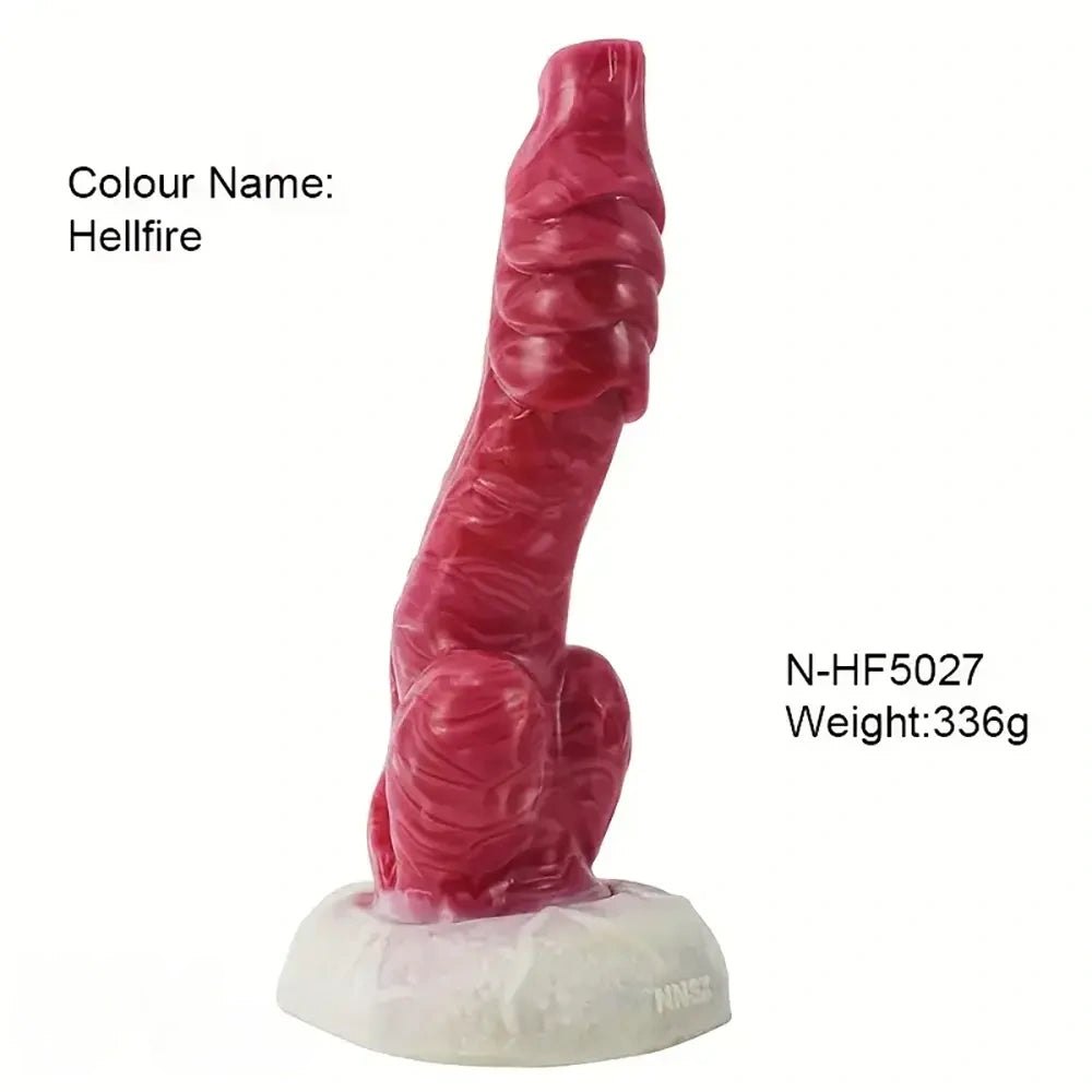Animal Knot Dog Dildo - Silicone Knotted Fantasy Dildo