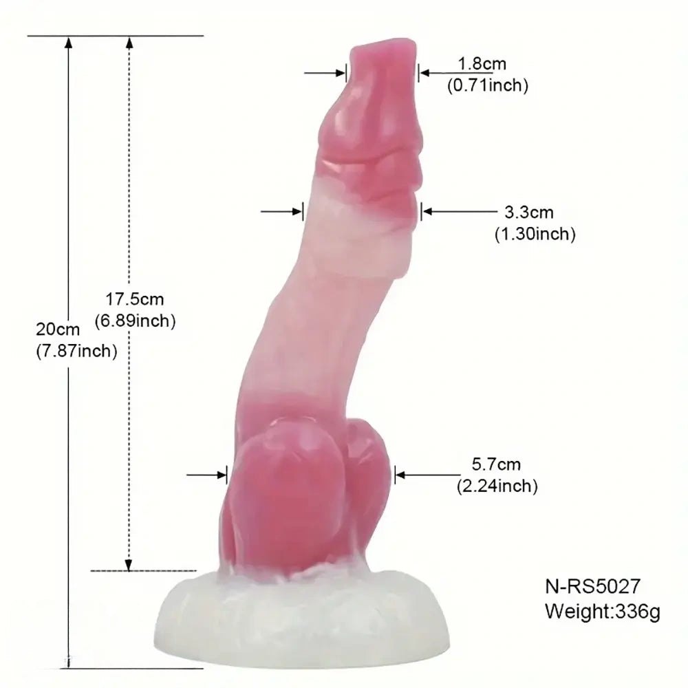 Animal Knot Dog Dildo - Silicone Knotted Fantasy Dildo