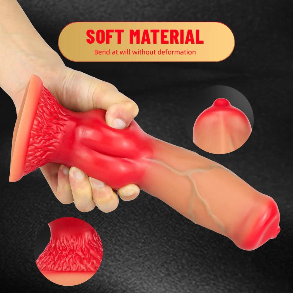 Animal Knot Dildo - Liquid Silicone Knotted Dildo