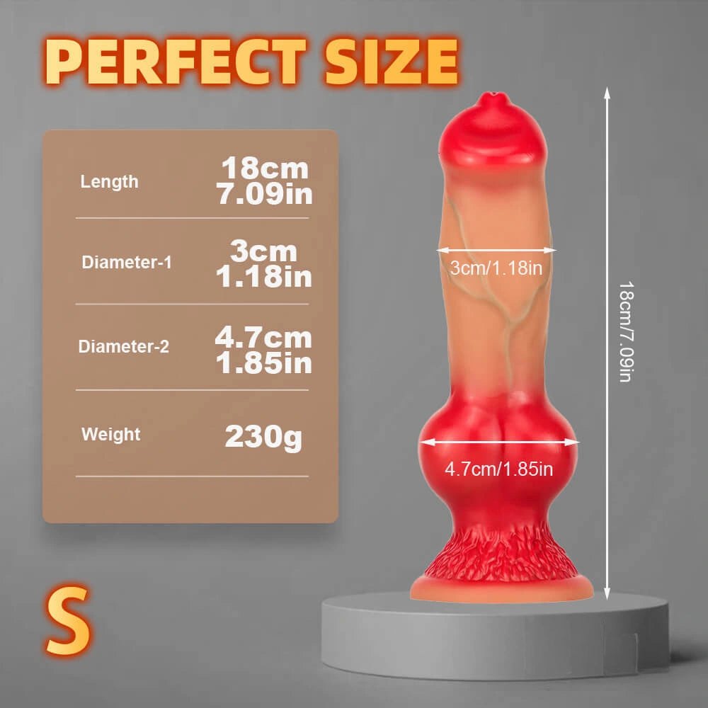 Animal Knot Dildo - Liquid Silicone Knotted Dildo