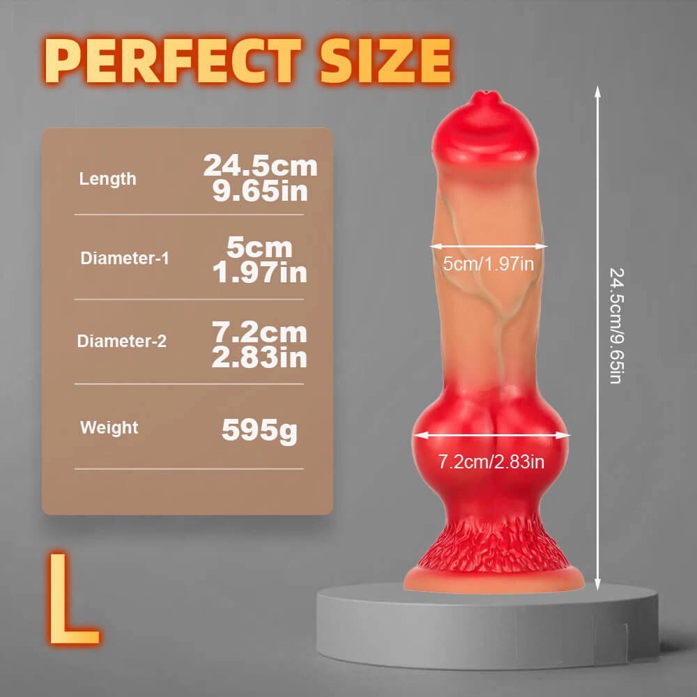 Animal Knot Dildo - Liquid Silicone Knotted Dildo