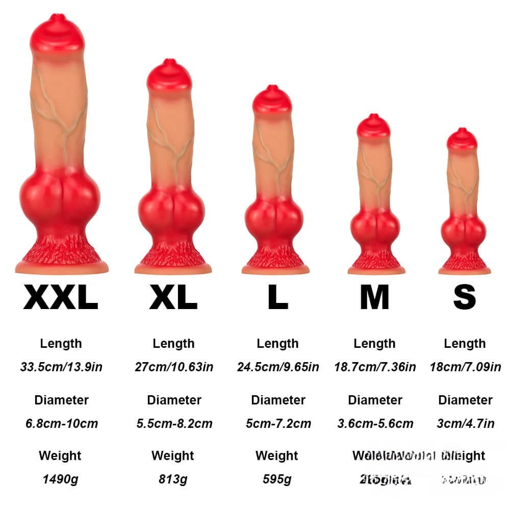 Animal Knot Dildo - Liquid Silicone Knotted Dildo