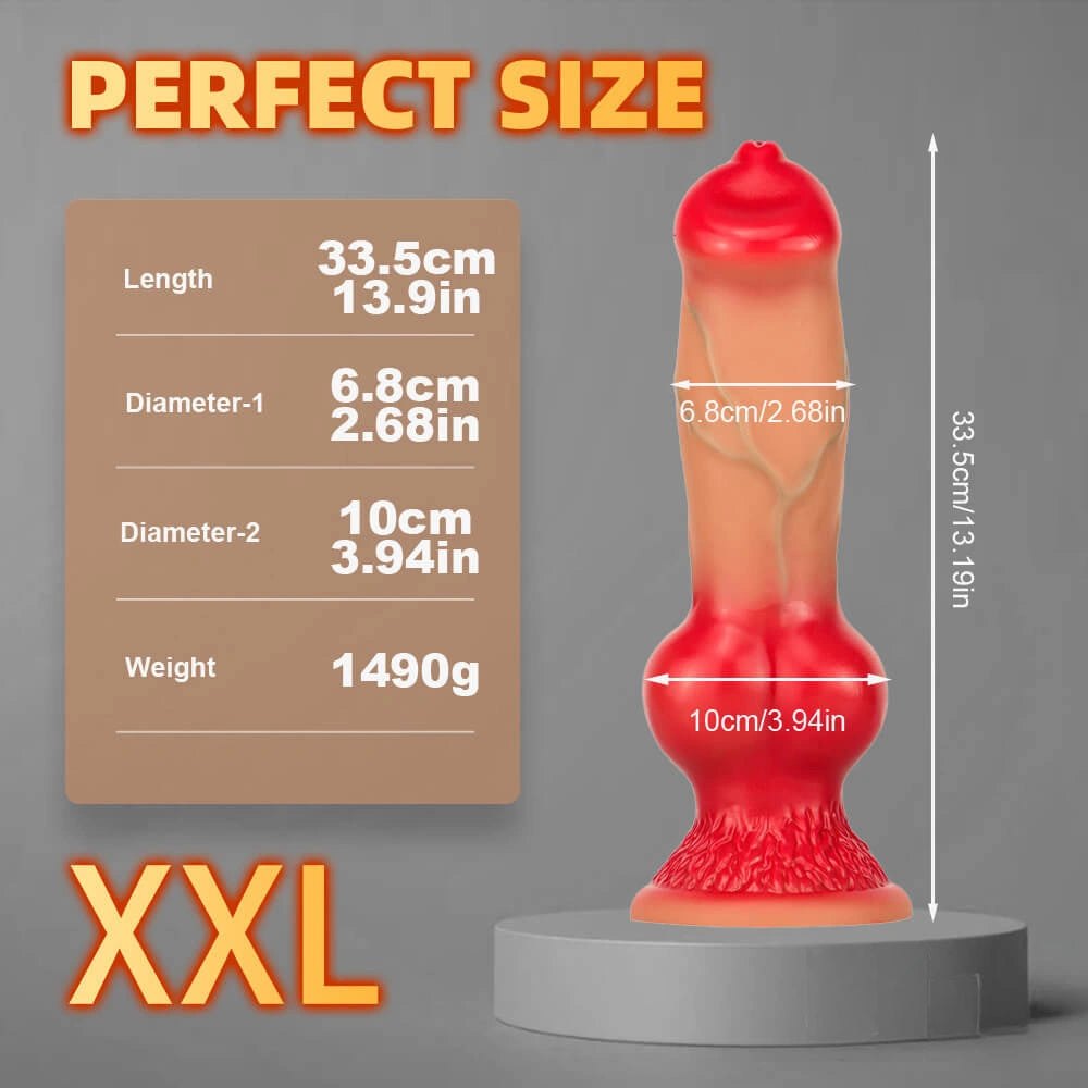 Animal Knot Dildo - Liquid Silicone Knotted Dildo