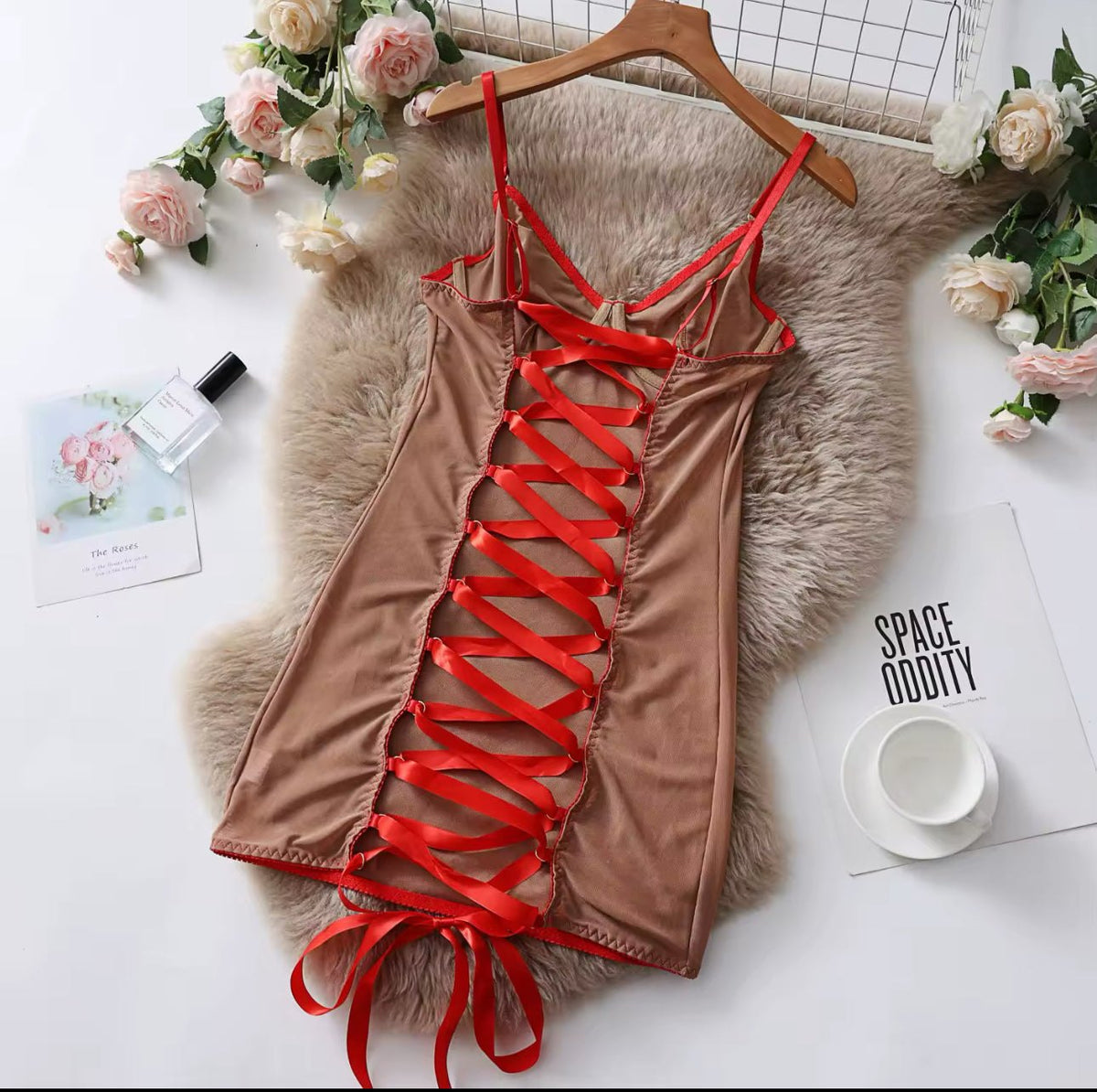 Animal Print Sheer Chemise - Sexy Slip Nightgown