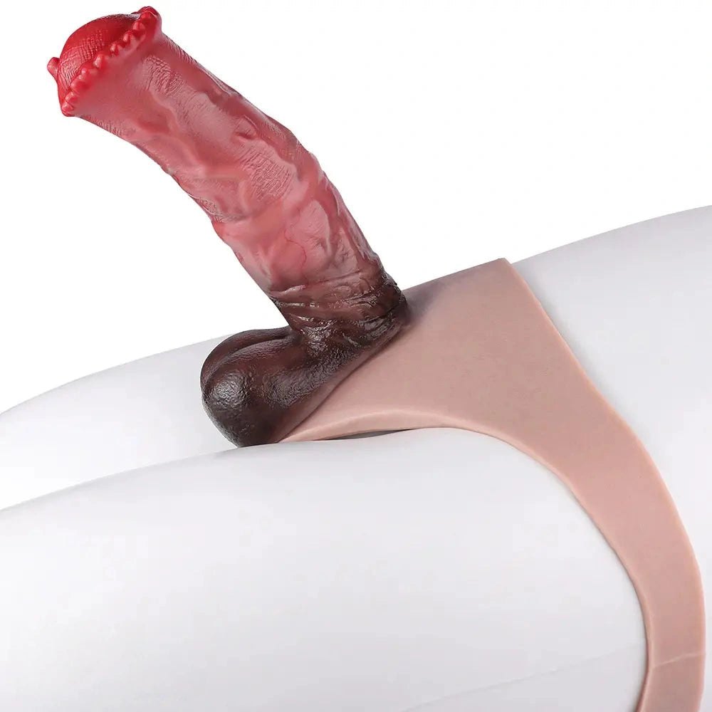 7.59in Animal Shape Panty Dildo - Silicone Animal Dildo