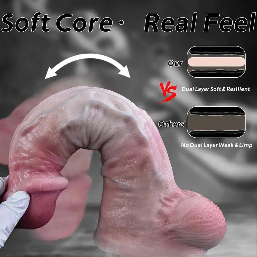 Apollo Dual Density Big Dildo - Thick Suction Cup Dildo