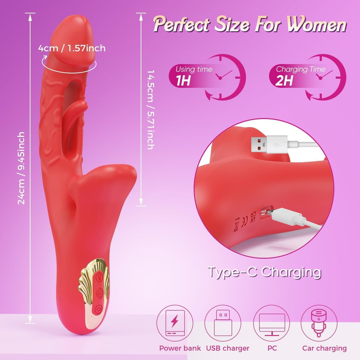 App Control Flapping Rabbit Vibrator - Rabbit Vibrator