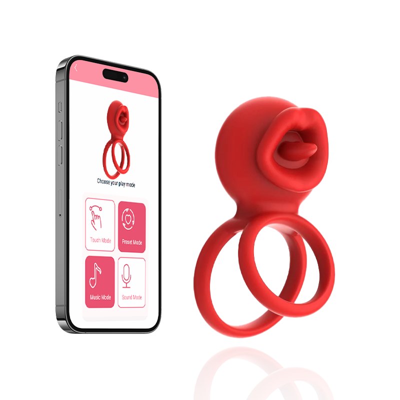 App Controlled Lip Cock Ring - Male Masturbator