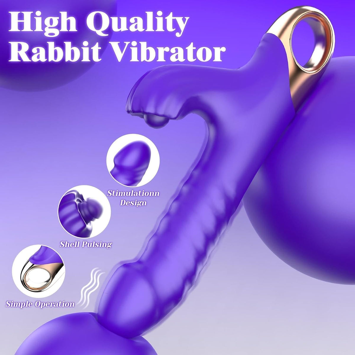 App-Controlled Thrusting Rabbit Vibe - Rabbit G-Spot Vibrator