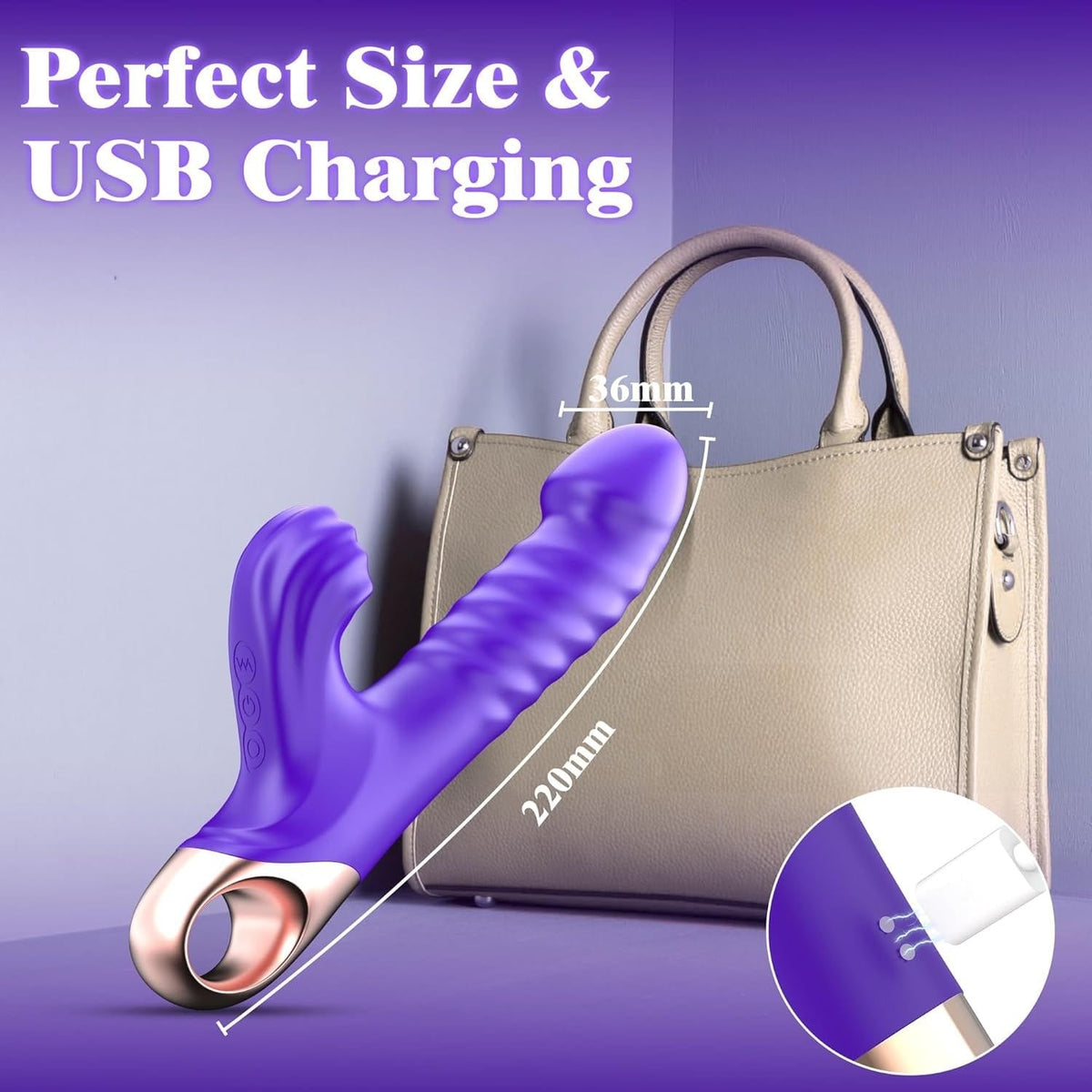 App-Controlled Thrusting Rabbit Vibe - Rabbit G-Spot Vibrator