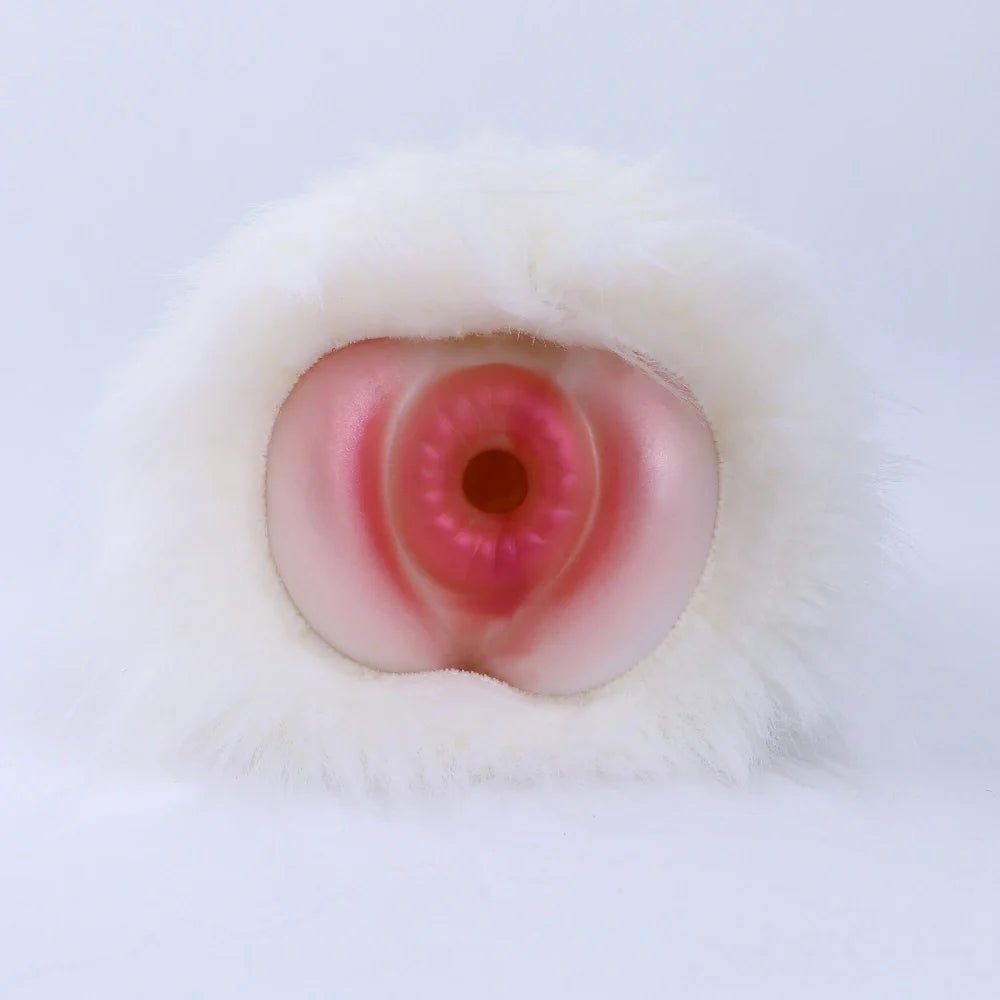 Arctic White Fur Masturbator - Male Masturbator Stroker