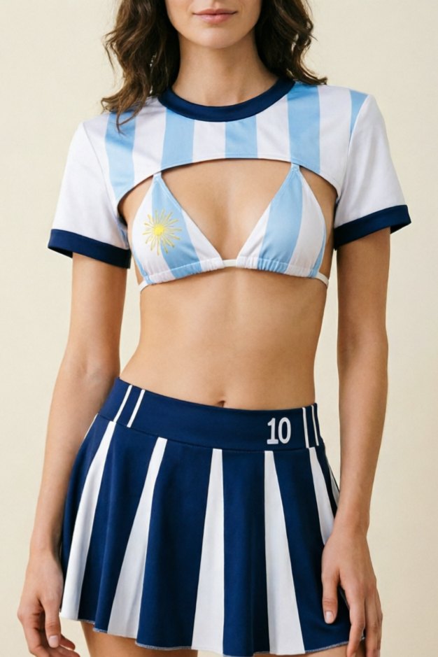 Argentina Football Costume Set - Sexy Roleplay Costume