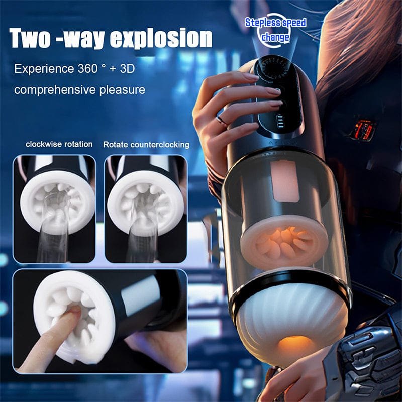 Automatic Sucking Male Masturbator - Vibrating Stroker Toy