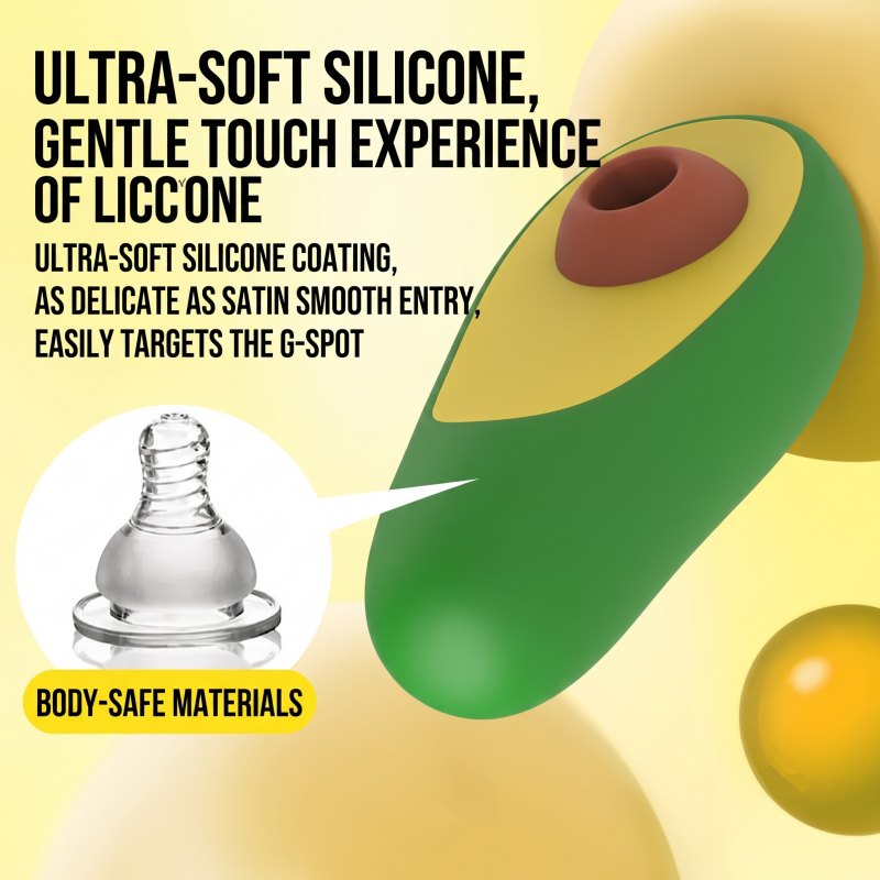 Avocado Clitoral Sucker - Fruit Shaped Suction Toy