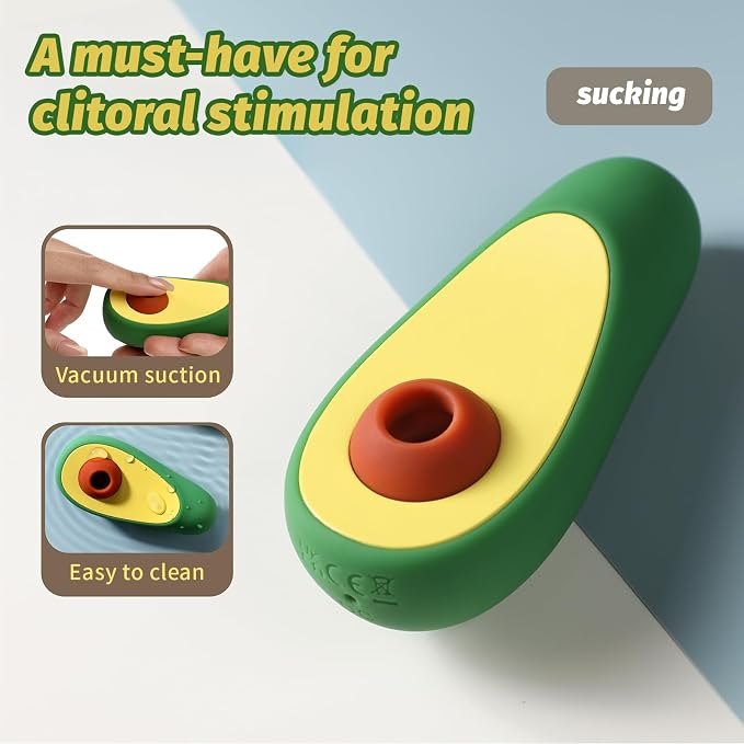 Avocado Clitoral Sucker - Fruit Shaped Suction Toy