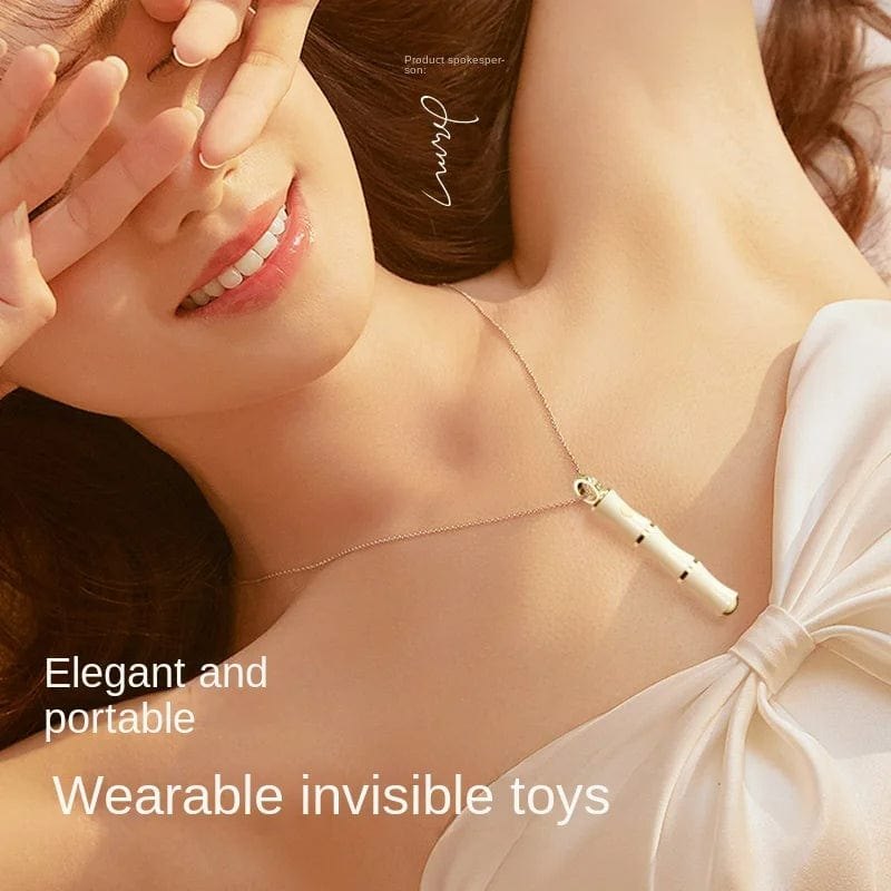 Bamboo Style Pearl Necklace Vibrator - Wearable Bullet Vibrator