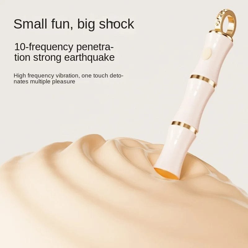 Bamboo Style Pearl Necklace Vibrator - Wearable Bullet Vibrator