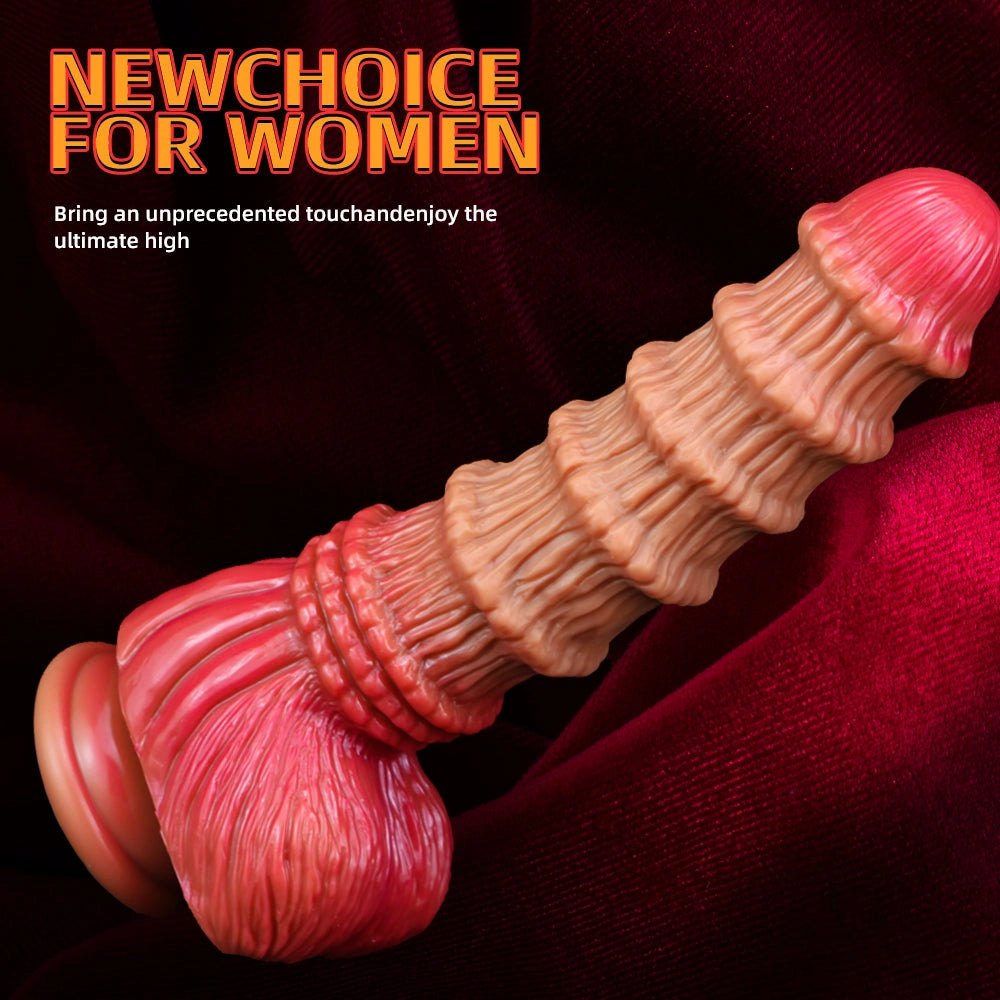 Bamboo Texture Fantasy Dildo - Liquid Silicone Fantasy Dildo