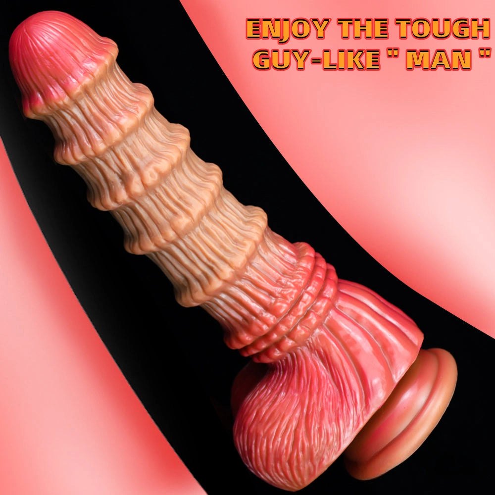 Bamboo Texture Fantasy Dildo - Liquid Silicone Fantasy Dildo