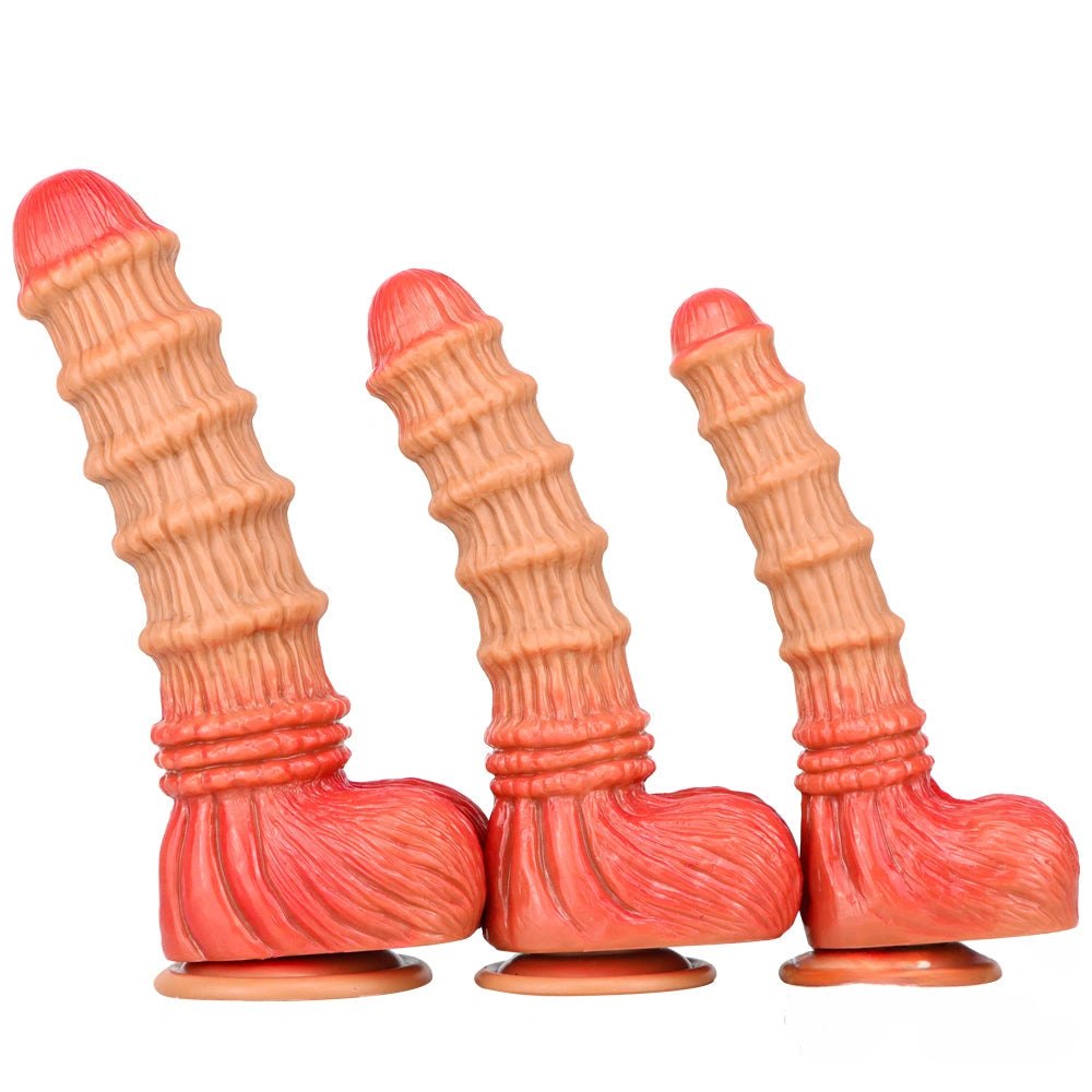 Bamboo Texture Fantasy Dildo - Liquid Silicone Fantasy Dildo