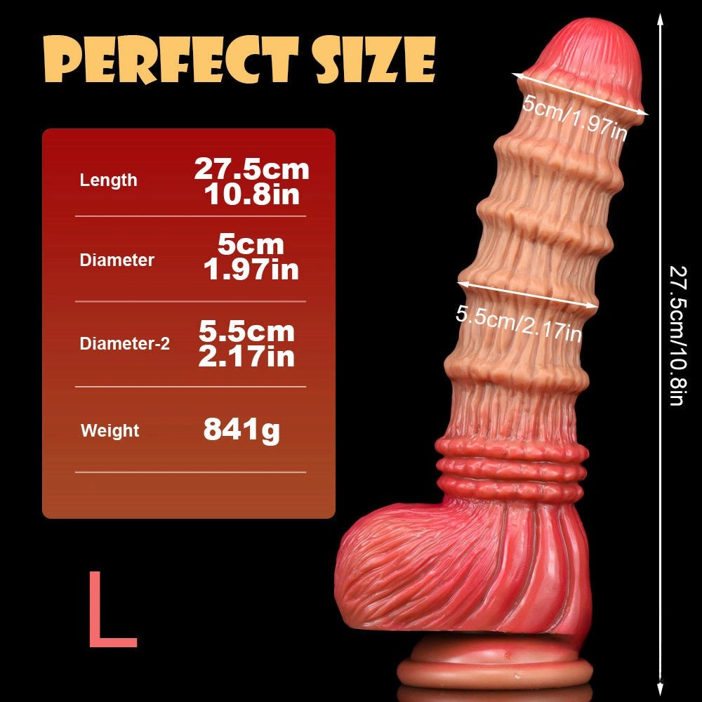 Bamboo Texture Fantasy Dildo - Liquid Silicone Fantasy Dildo