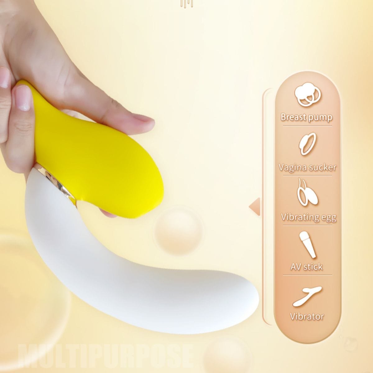 Banana Dual Stim Rabbit Vibrator - G-Spot Rabbit Vibrator