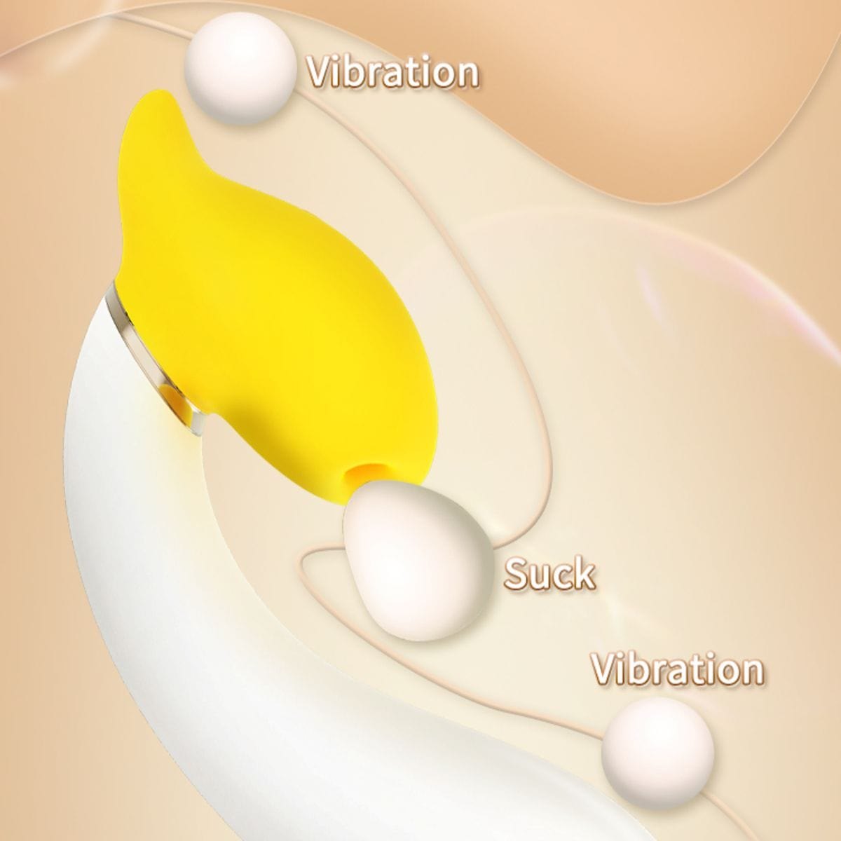 Banana Dual Stim Rabbit Vibrator - G-Spot Rabbit Vibrator