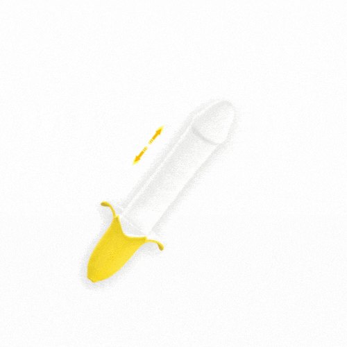 Banana Fantasy Vibrator - 8-Mode Novelty Dildo