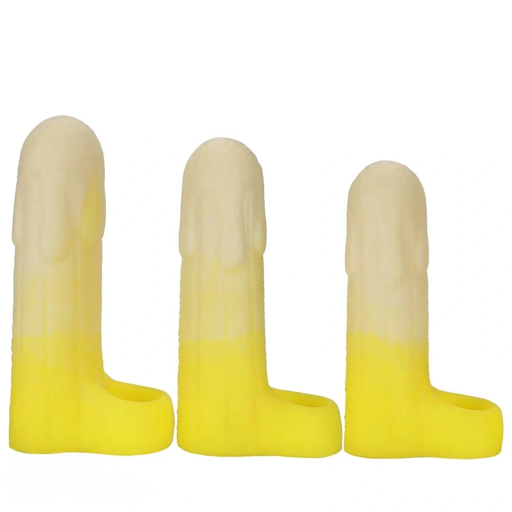 Banana Shaped Hollow Sleeve - Fantasy Novelty Dildo Sleeve