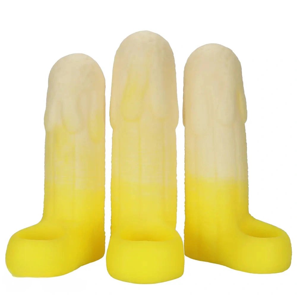 Banana Shaped Hollow Sleeve - Fantasy Novelty Dildo Sleeve