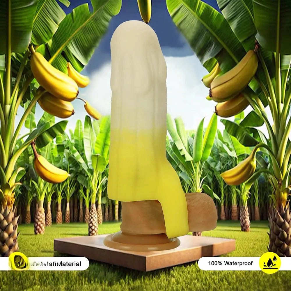 Banana Shaped Hollow Sleeve - Fantasy Novelty Dildo Sleeve