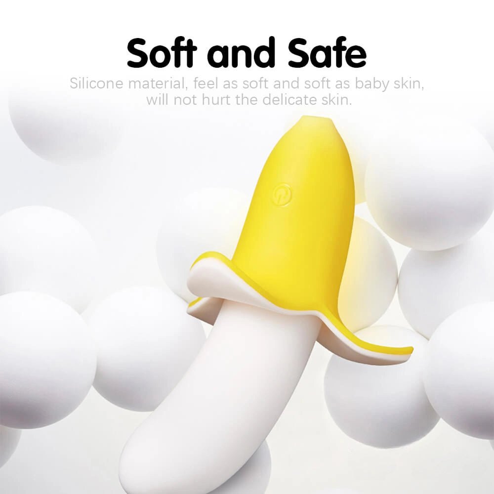 Banana Vibrating Dildo 5 in - Vibrating Thrusting Dildo