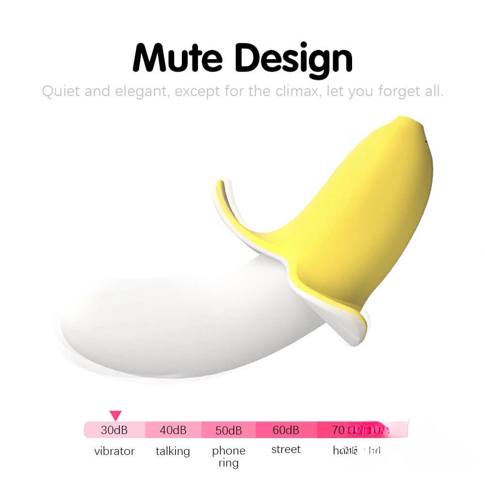 Banana Vibrating Dildo 5 in - Vibrating Thrusting Dildo