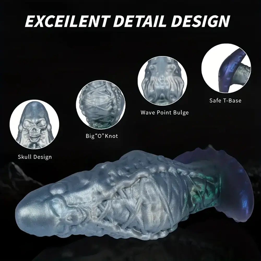 Bandage Skull Wearable Anal Dildo - Big Dildo