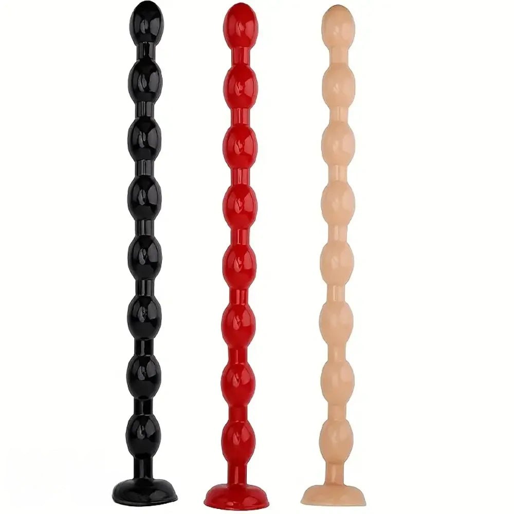 Beaded Anal Chain Dildo - Long Anal Beads Dildo