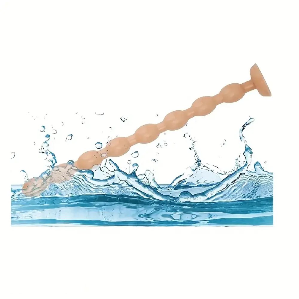 Beaded Anal Chain Dildo - Long Anal Beads Dildo