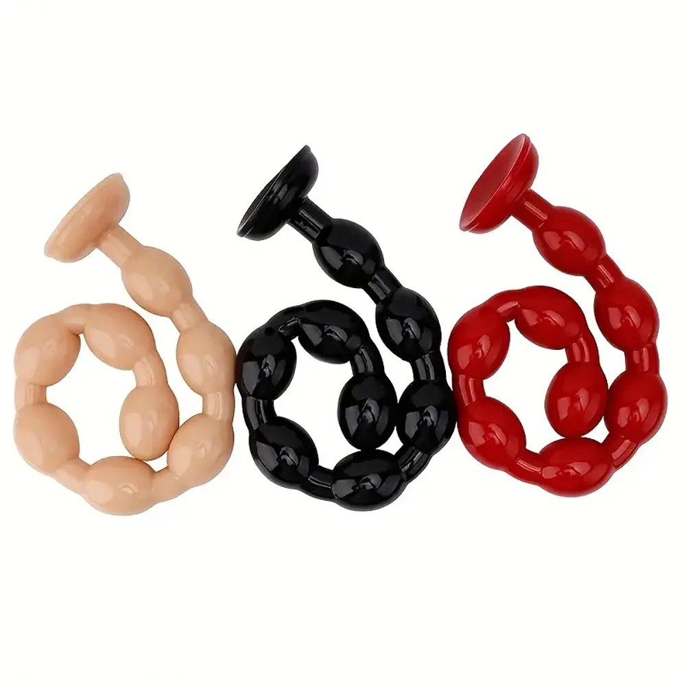 Beaded Anal Chain Dildo - Long Anal Beads Dildo