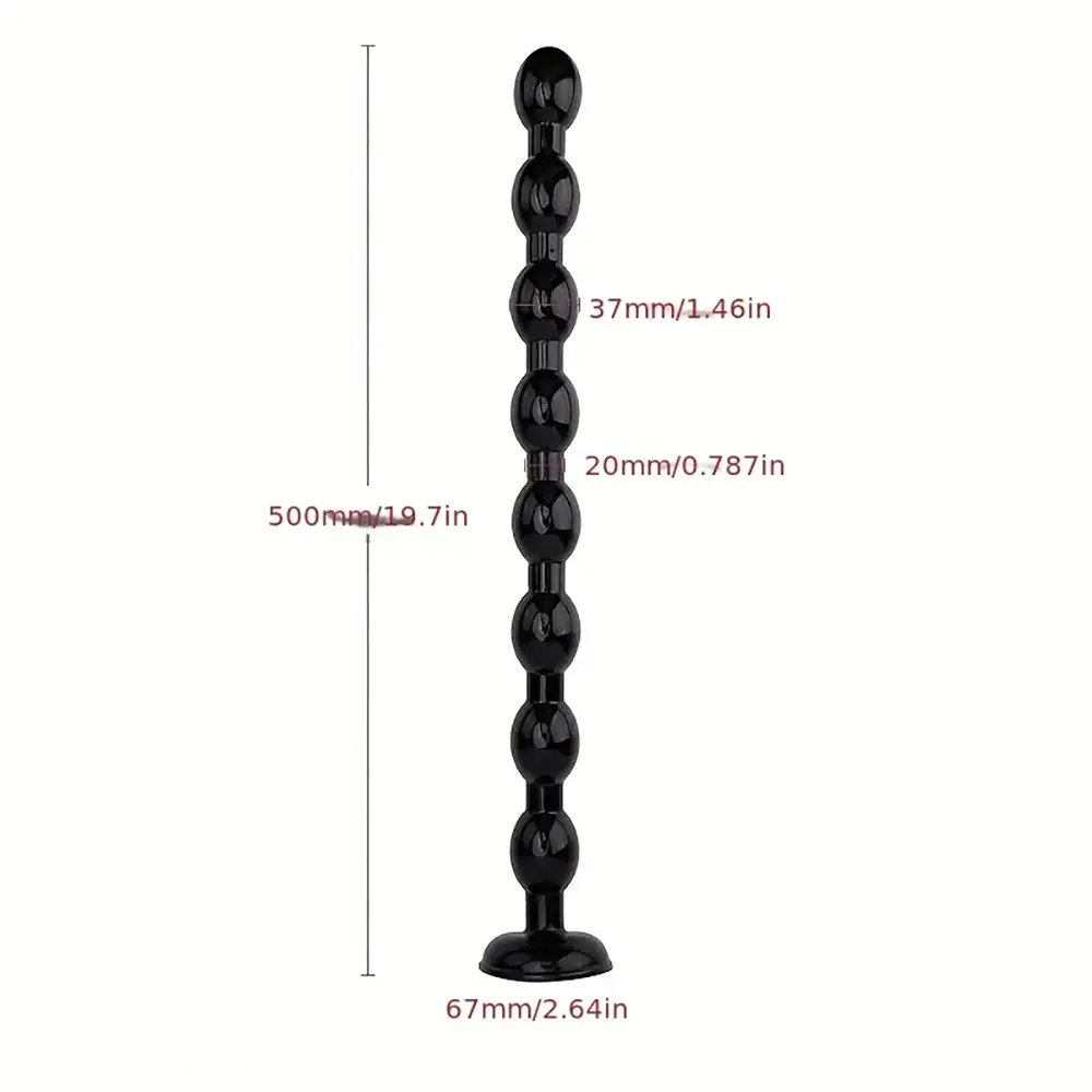 Beaded Anal Chain Dildo - Long Anal Beads Dildo