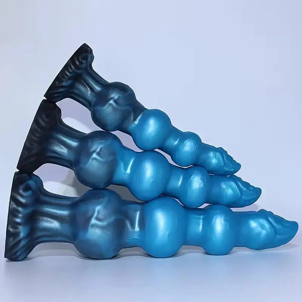 Beaded Knot Animal Dildo - Silicone Fantasy Knot Dildo