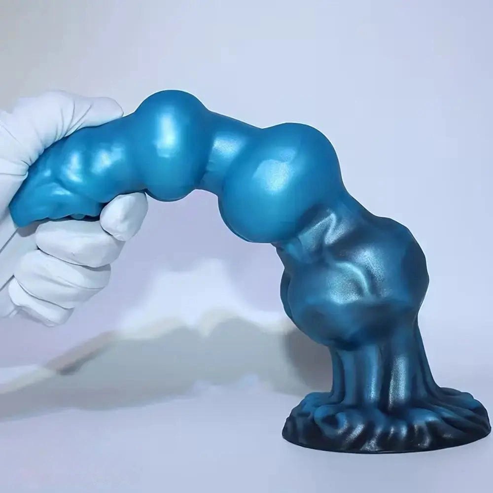 Beaded Knot Animal Dildo - Silicone Fantasy Knot Dildo
