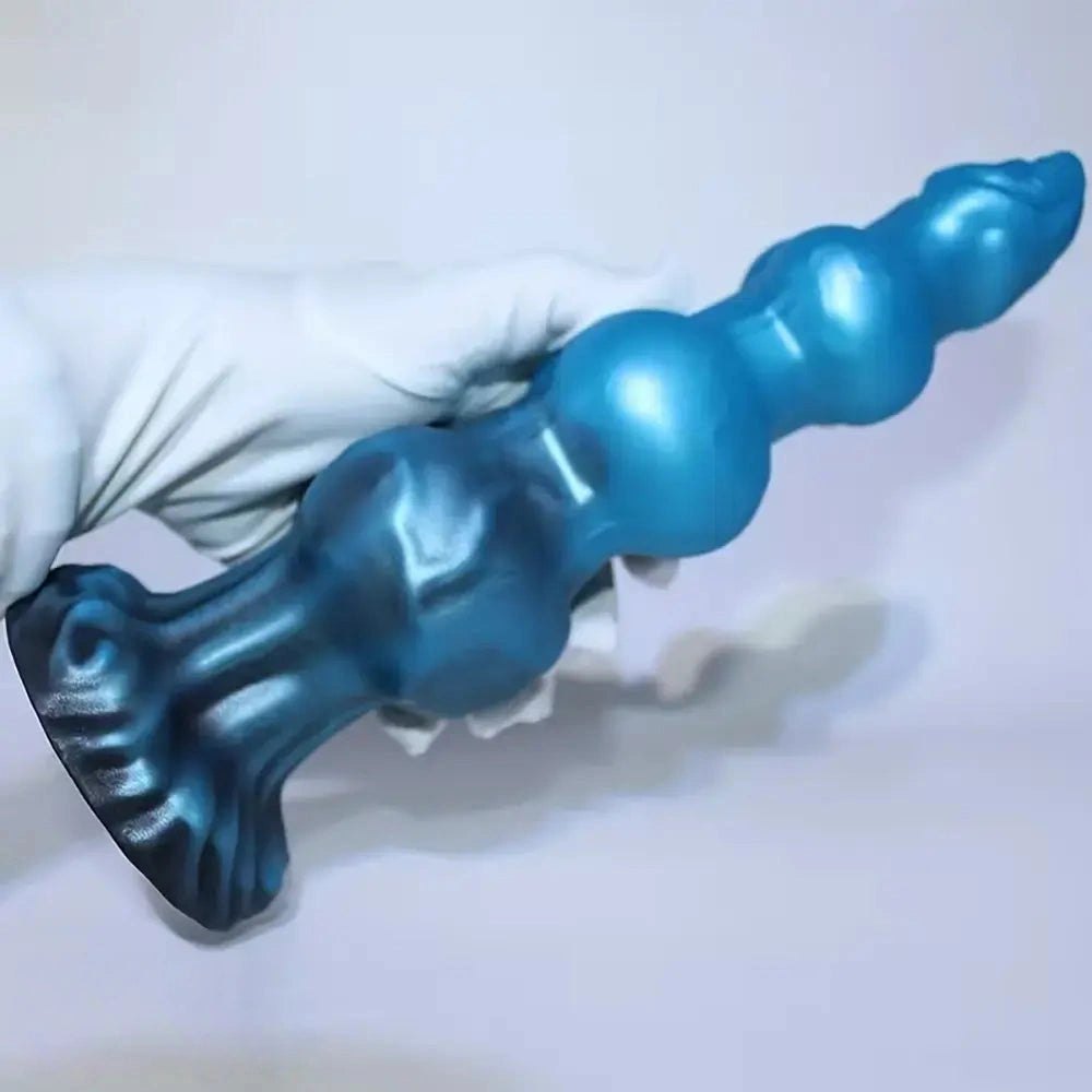 Beaded Knot Animal Dildo - Silicone Fantasy Knot Dildo