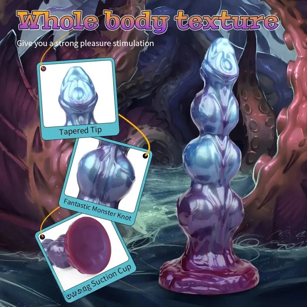 Beaded Monster Knot Dildo - Fantasy Anal Knot Dildo