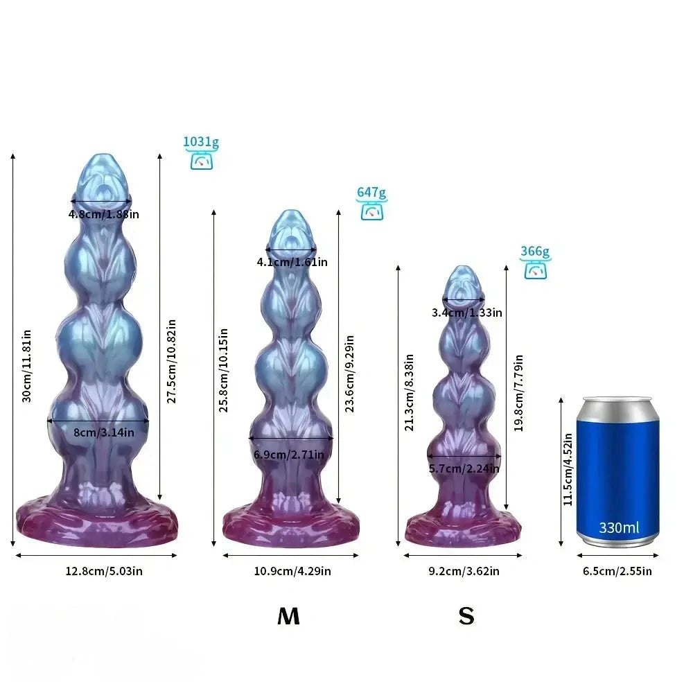 Beaded Monster Knot Dildo - Fantasy Anal Knot Dildo