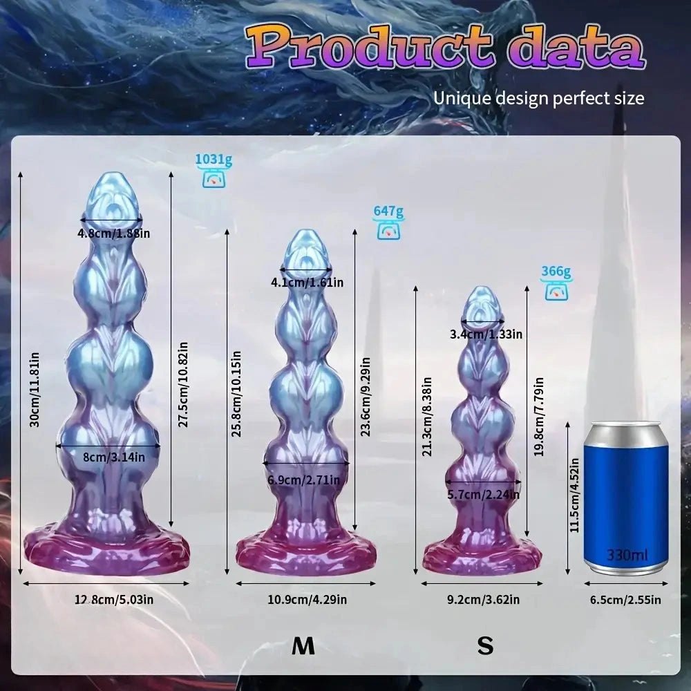 Beaded Monster Knot Dildo - Fantasy Anal Knot Dildo