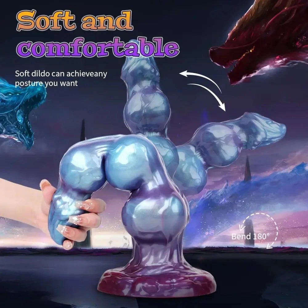 Beaded Monster Knot Dildo - Fantasy Anal Knot Dildo