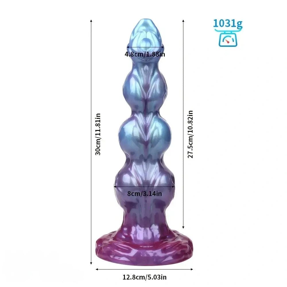 Beaded Monster Knot Dildo - Fantasy Anal Knot Dildo
