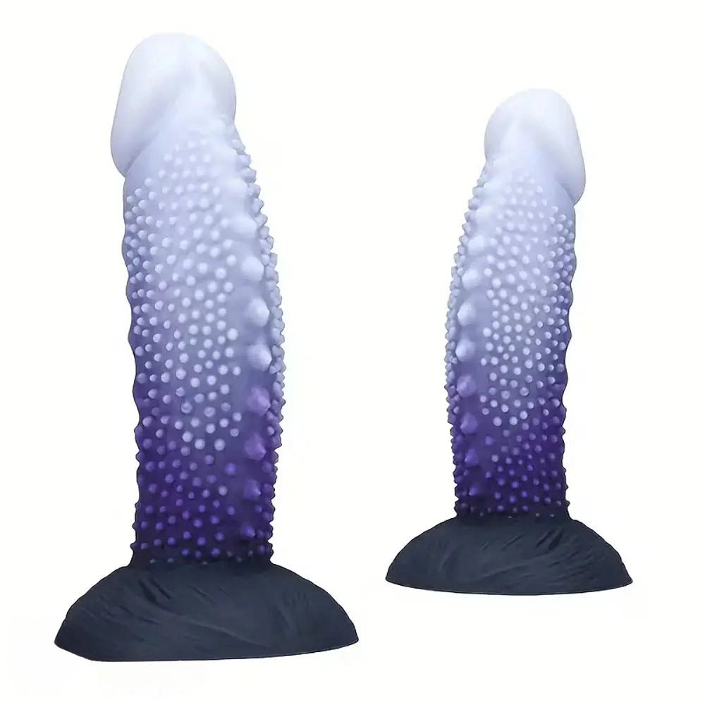 Beaded Ombre Fantasy Dildo - Silicone Fantasy Dildo