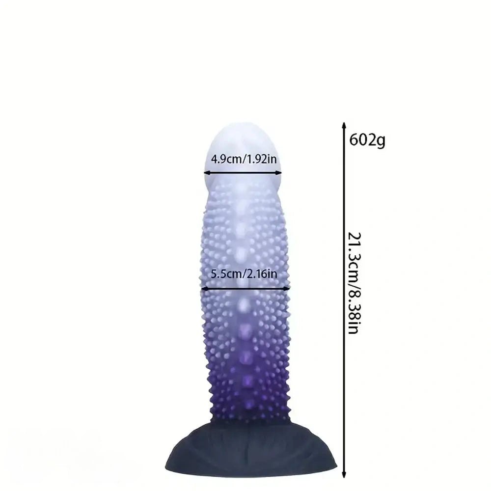 Beaded Ombre Fantasy Dildo - Silicone Fantasy Dildo