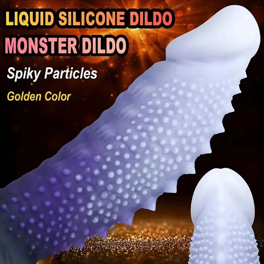 Beaded Ombre Fantasy Dildo - Silicone Fantasy Dildo