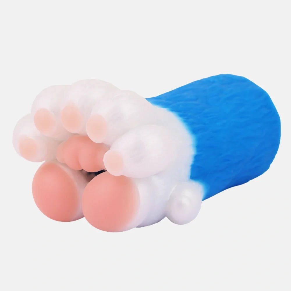 Bear Paw Masturbator Electric Blue - Male Masturbator Toy